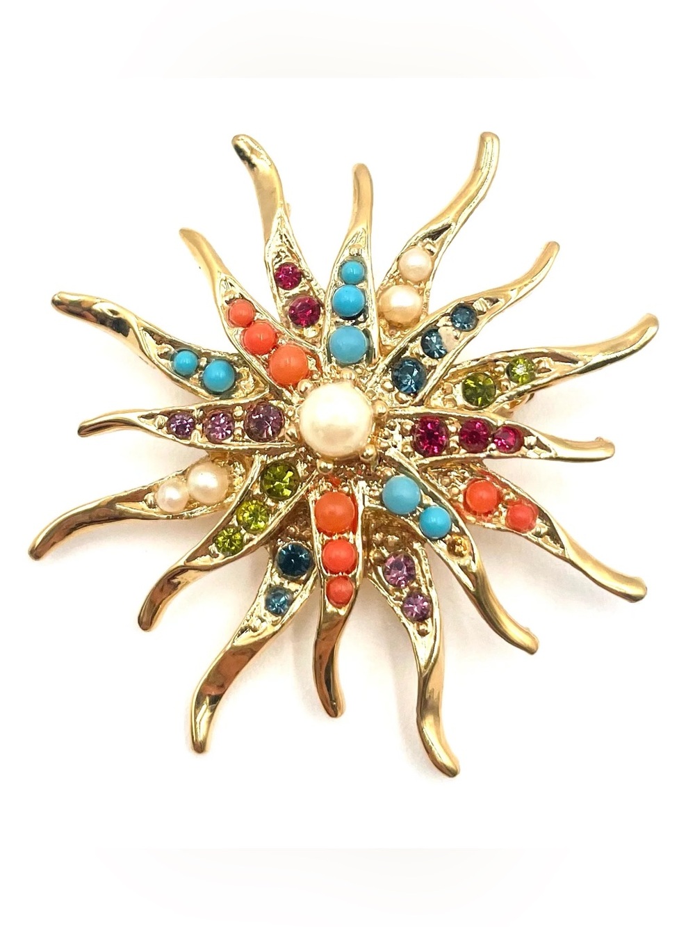 Vintage D’Orlan Starbust Brooch